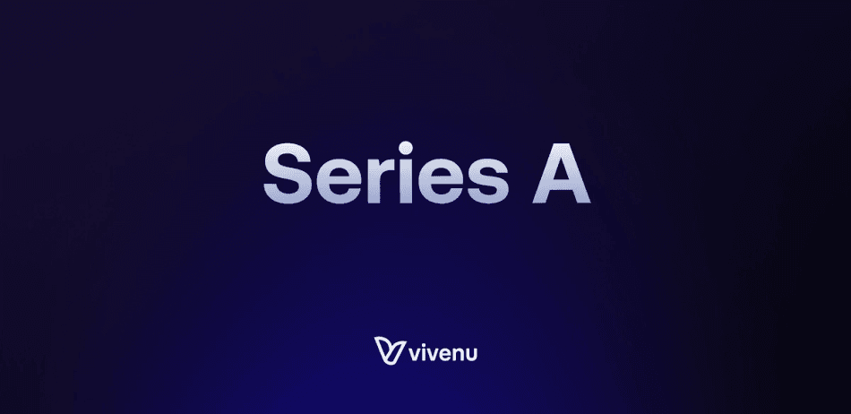 Text "Series A" with vivenu logo
